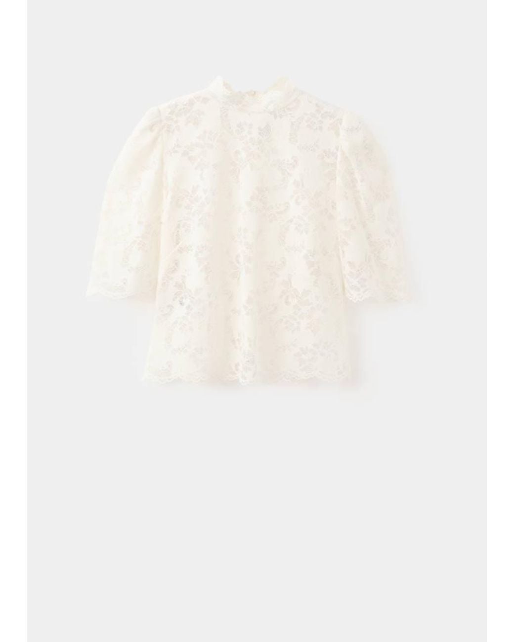 Mango Multicolor Guipure Blouse