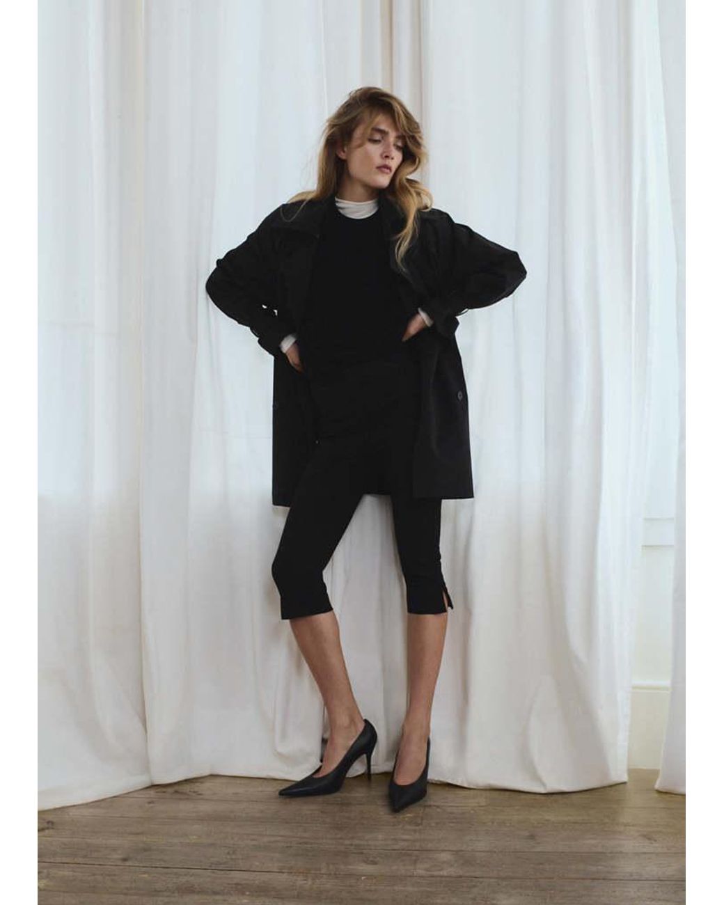 Mango Gray Midi Trench Coat With Belt
