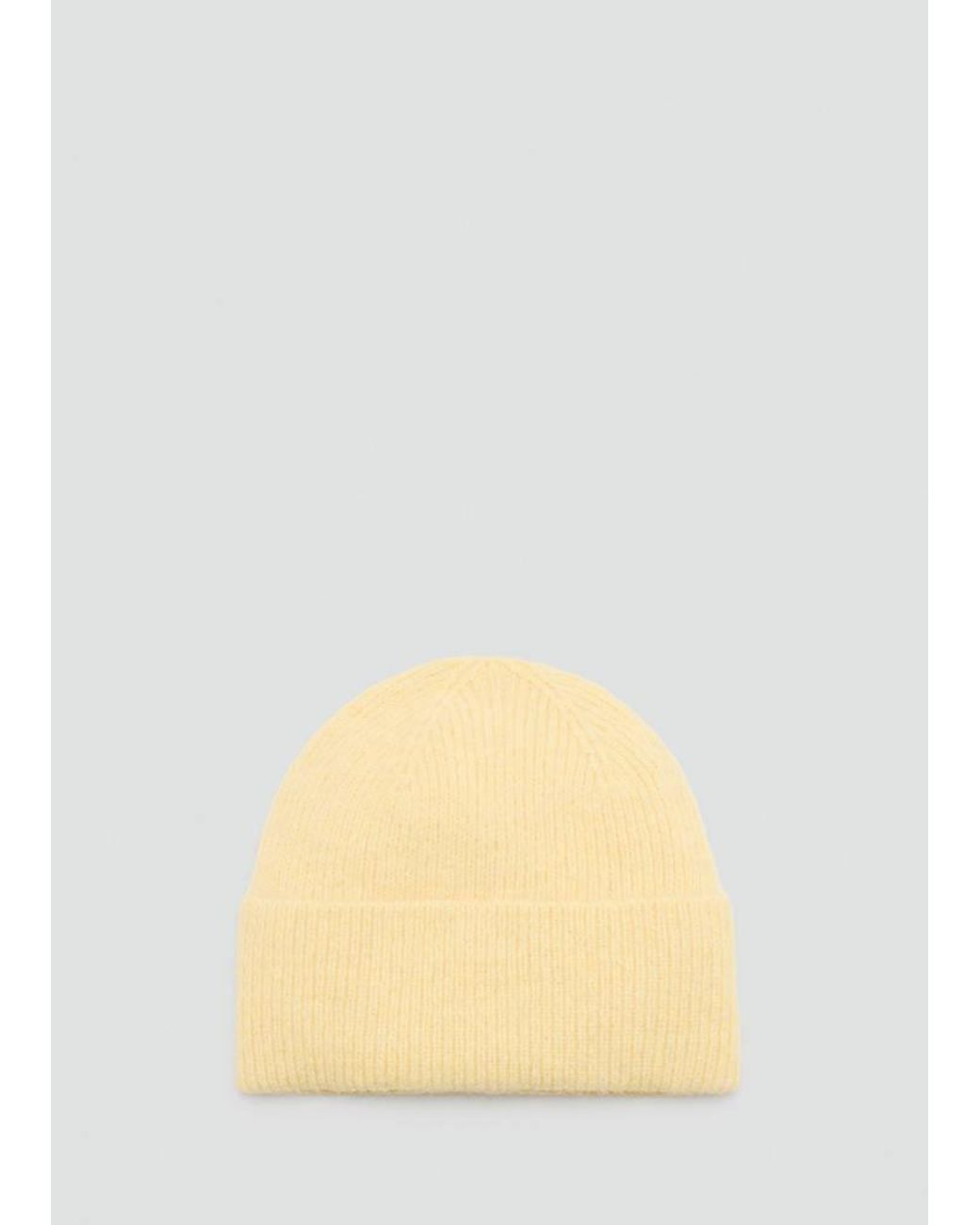 Mango Natural Rib-Knit Cap