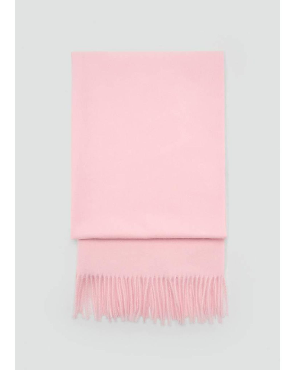 Mango Pink Fringed Edge Scarf
