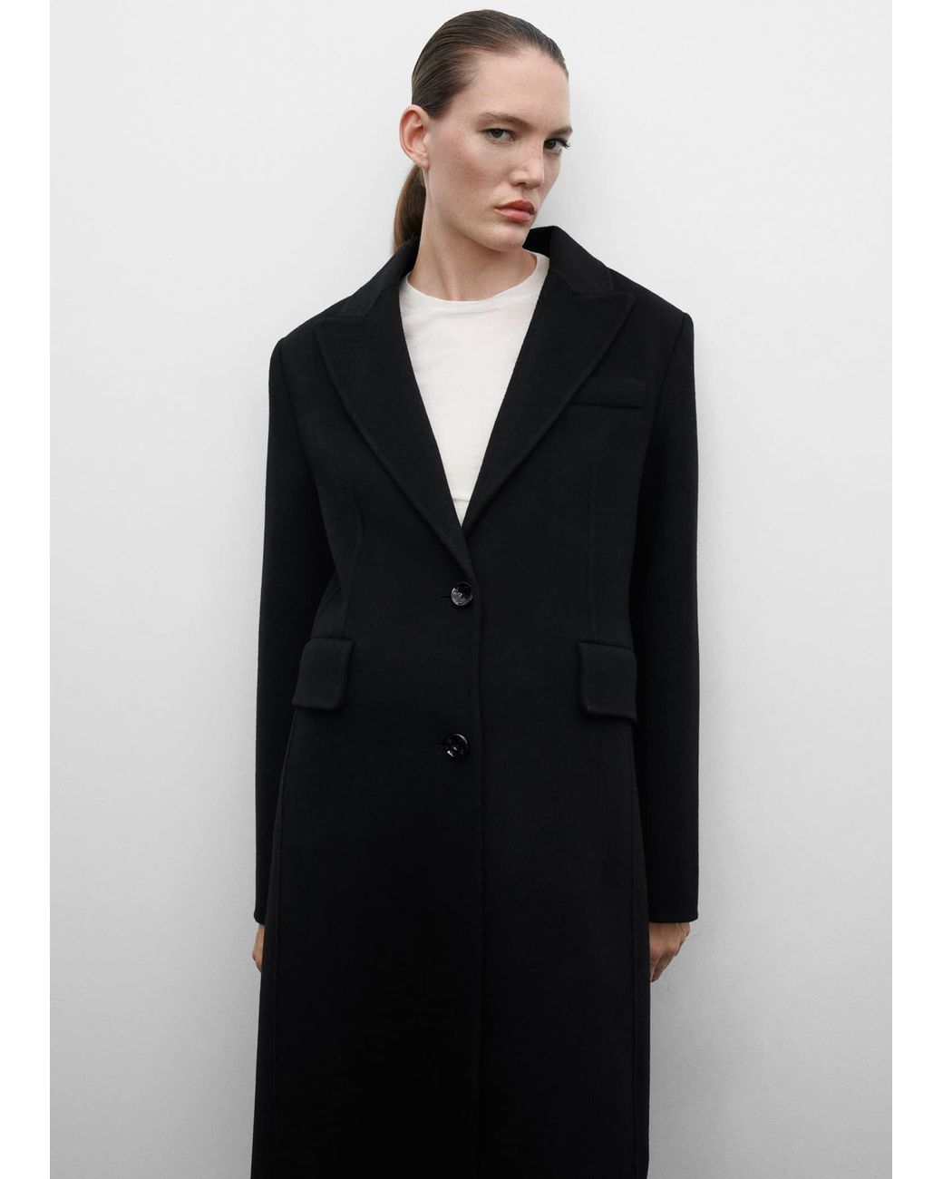 Mango structured wool coat online