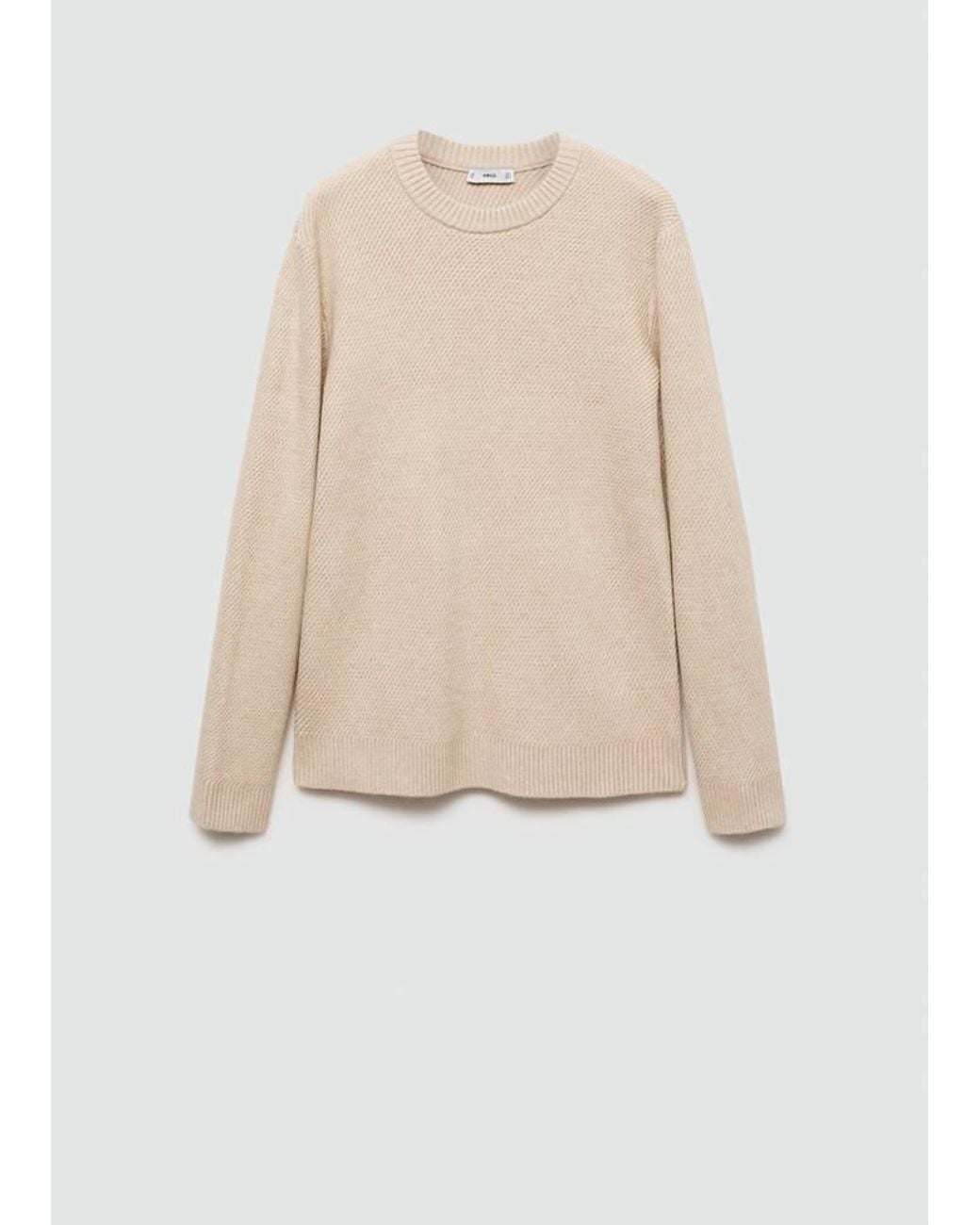 Mango Natural Regular-Fit Knitted Sweater for men