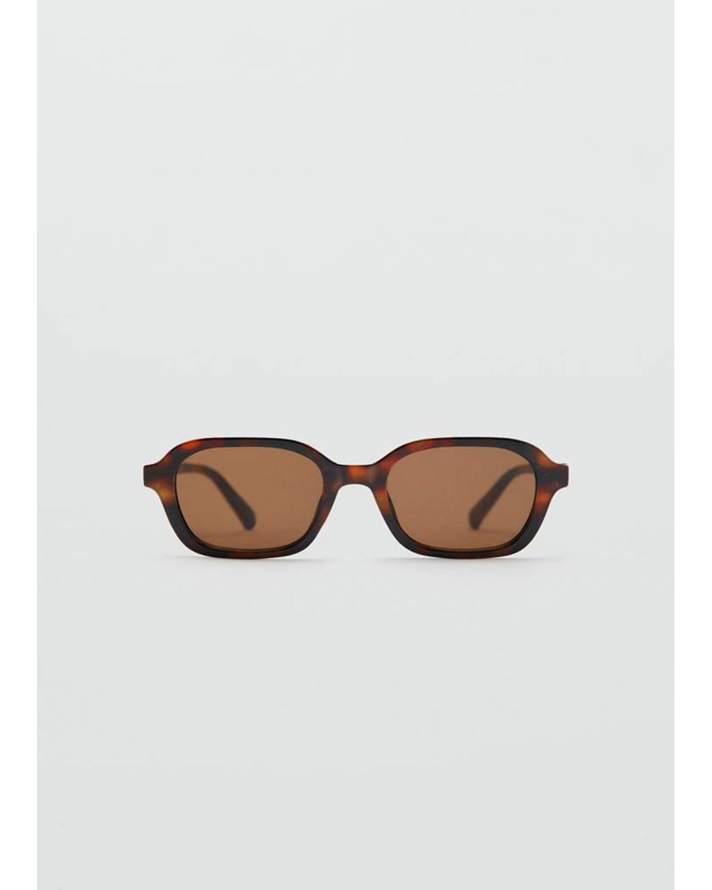 Mango White Semi-Transparent Frame Sunglasses