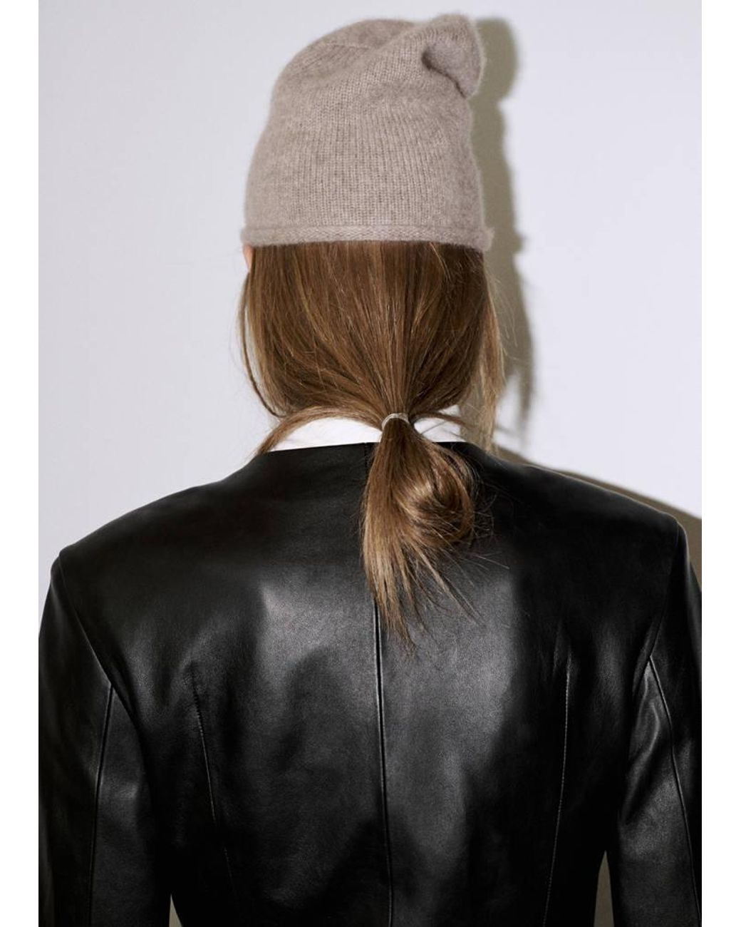 Mango Gray 100% Cashmere Beanie