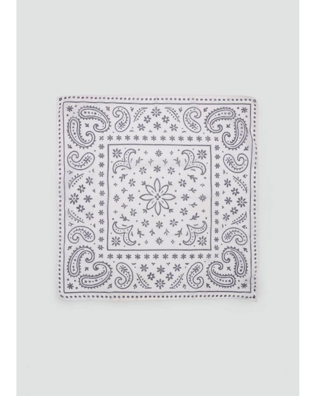 MANGO TEEN White Printed Chiffon Scarf