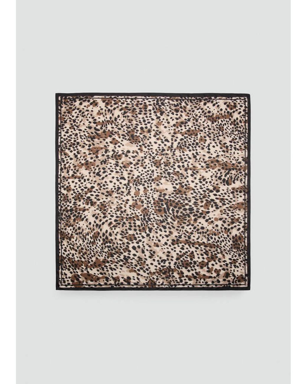 Mango Brown Leopard Printed Scarf