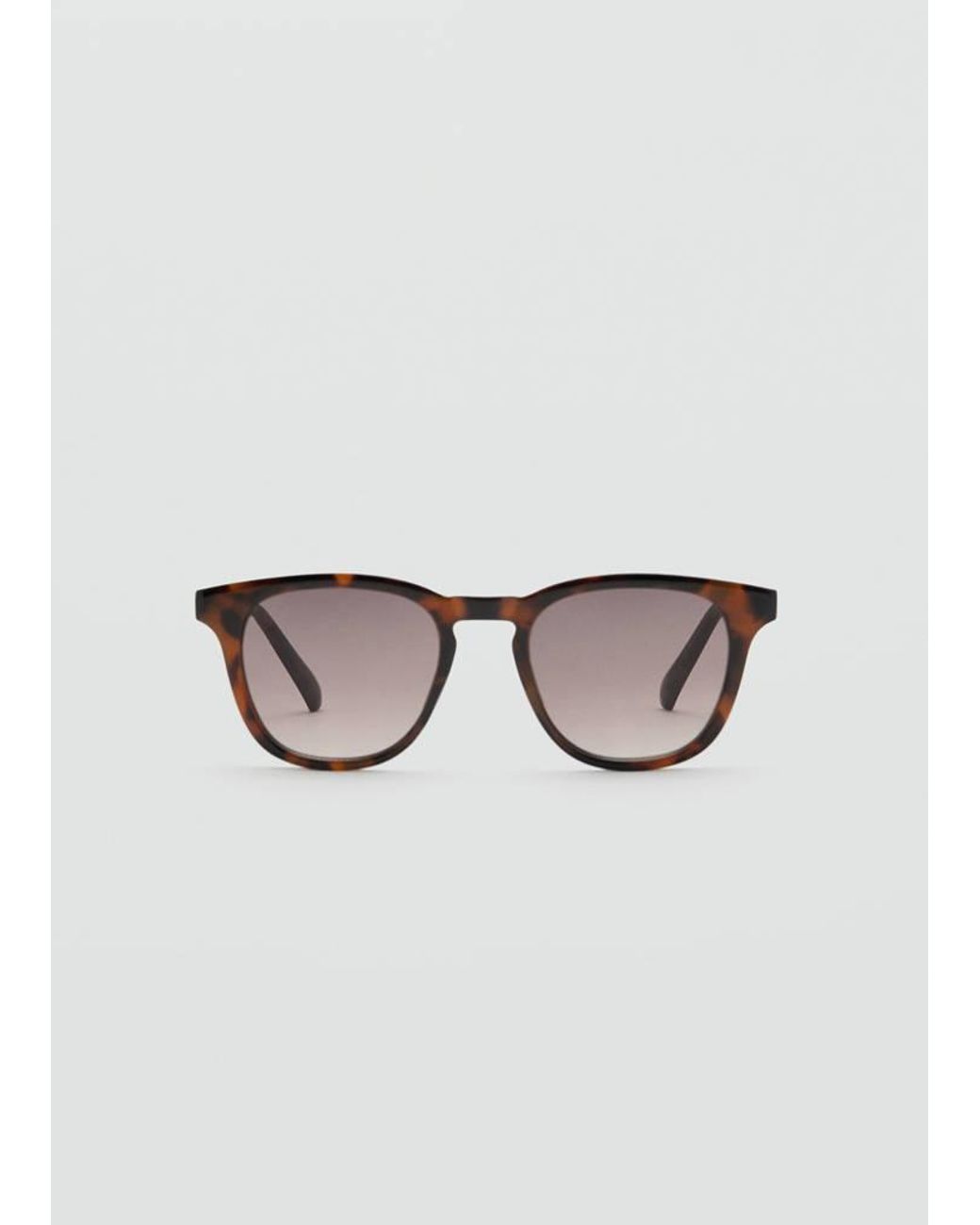 Mango Brown Round-Framed Sunglasses for men