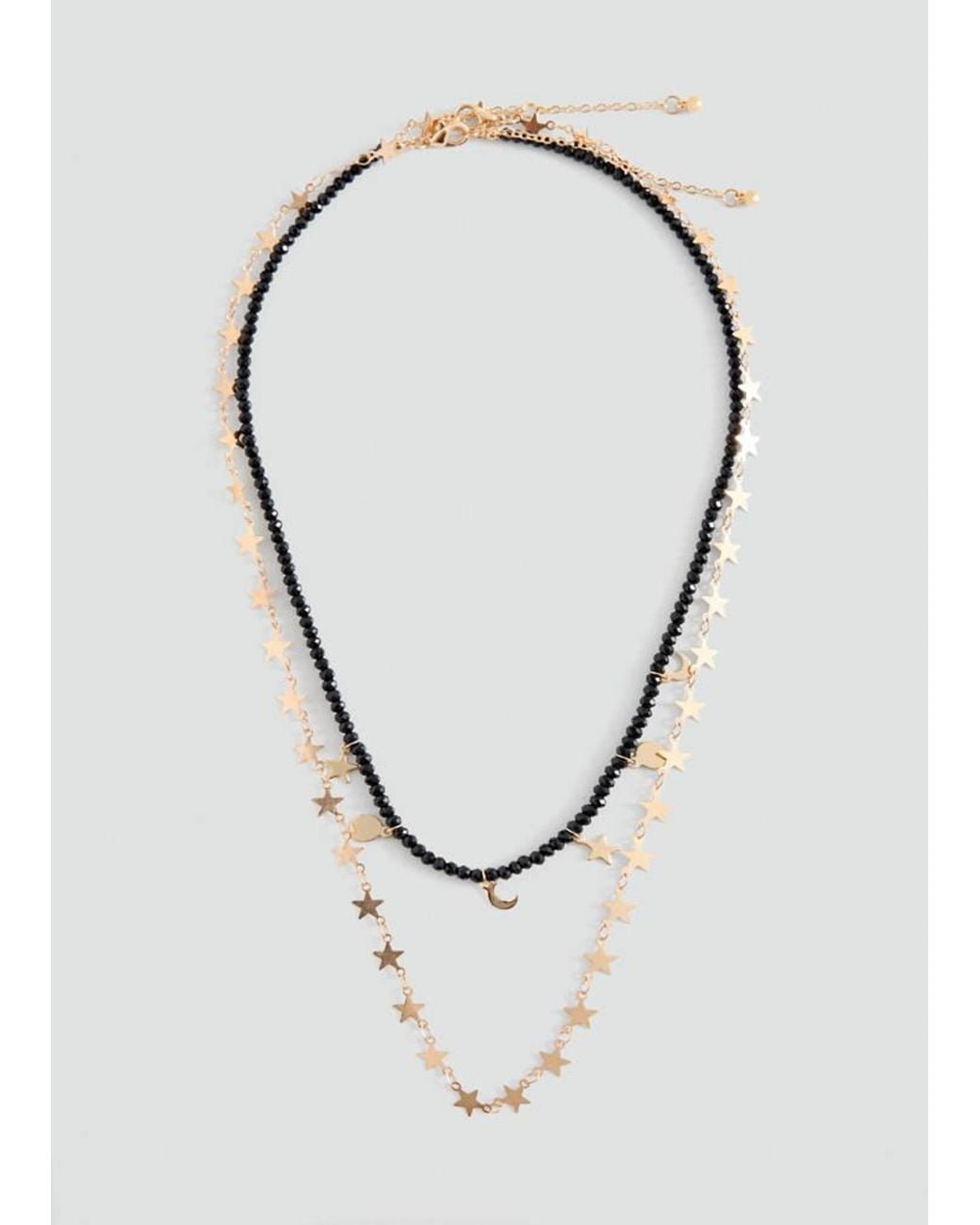 MANGO TEEN Metallic Combined Necklace Pack