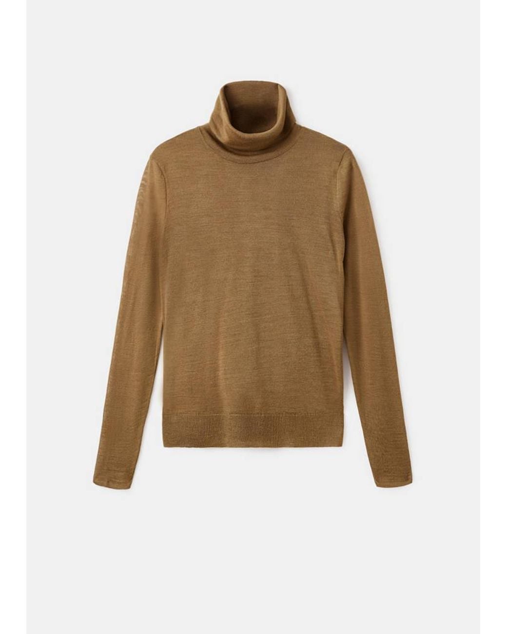 Mango Multicolor Wool-Blend Turtleneck Sweater