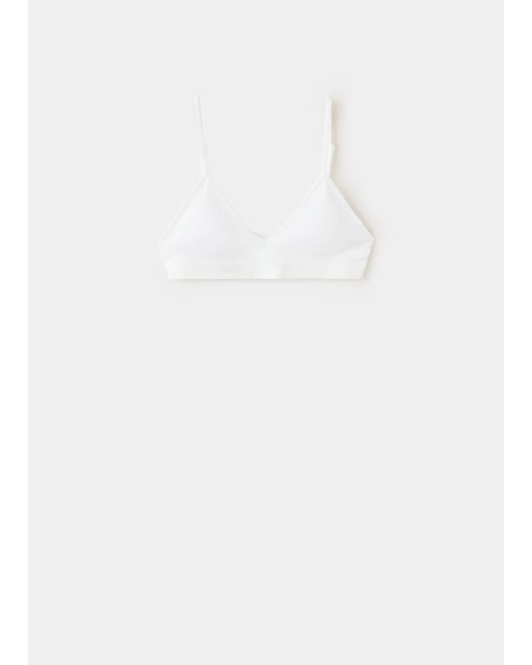 MANGO TEEN White Essential Triangle Bra