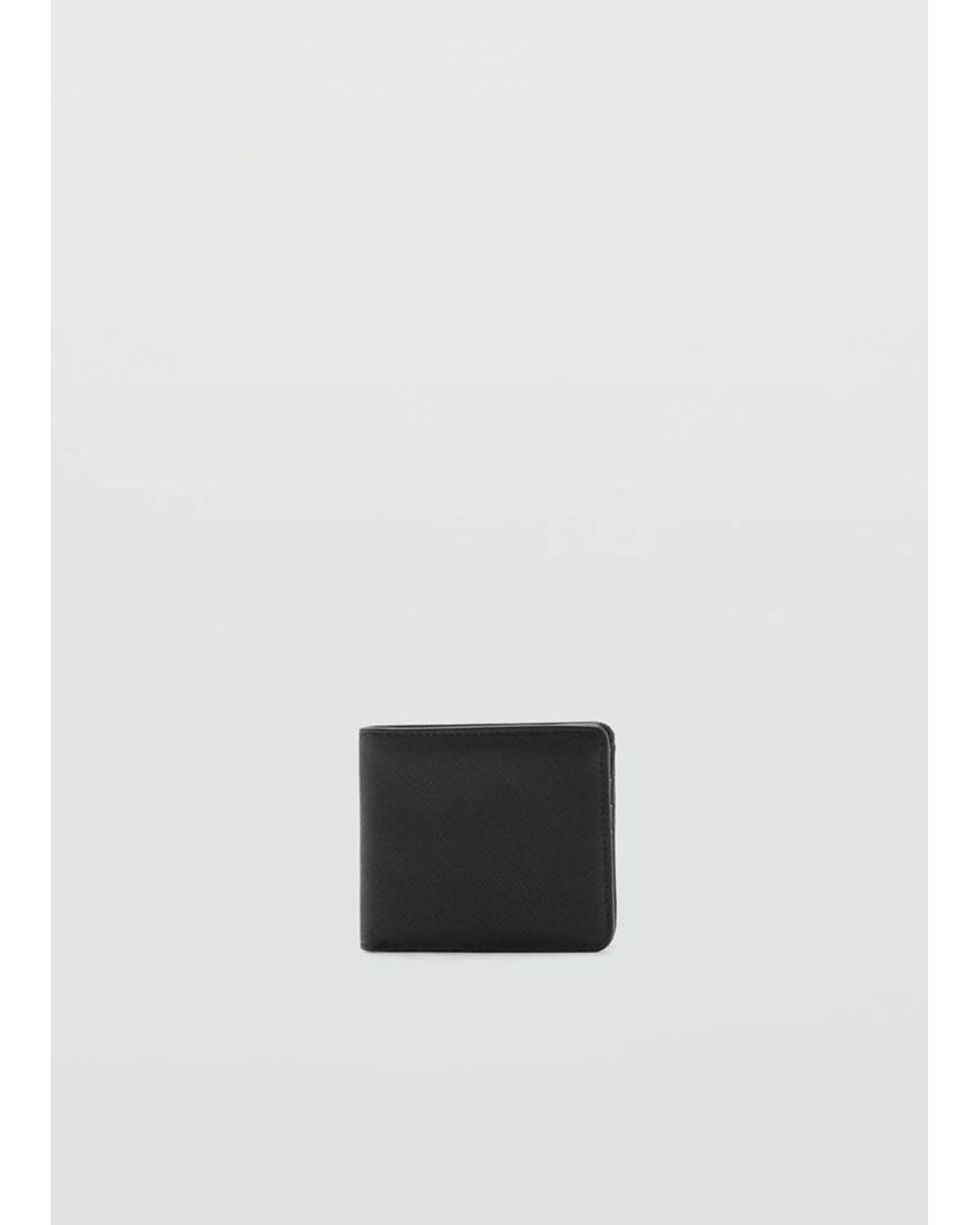 MANGO TEEN Black Essential Wallet for men