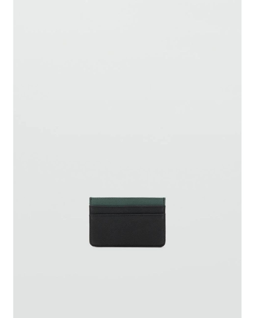 MANGO TEEN White Bicolour Cardholder for men
