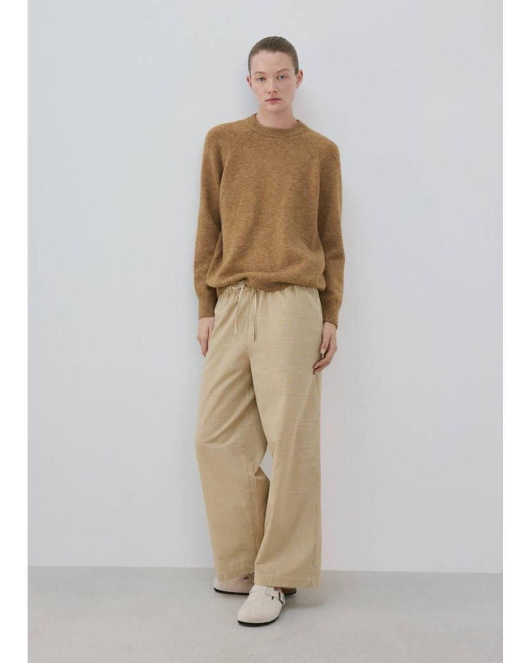 Mango Natural Round-Neck Knitted Sweater