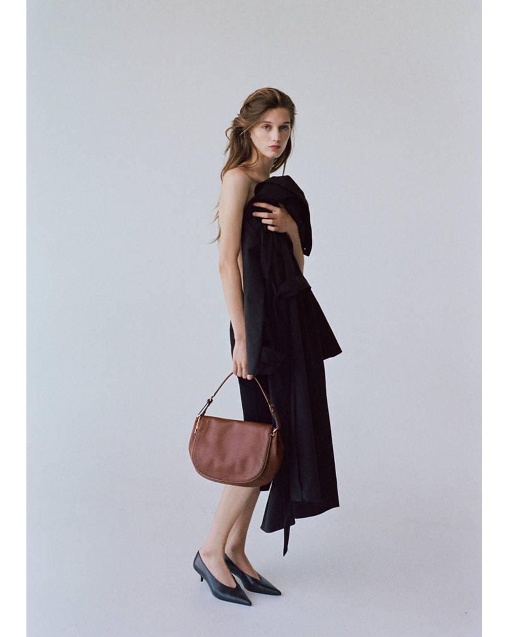 Mango Brown Crossbody Bag With Flap