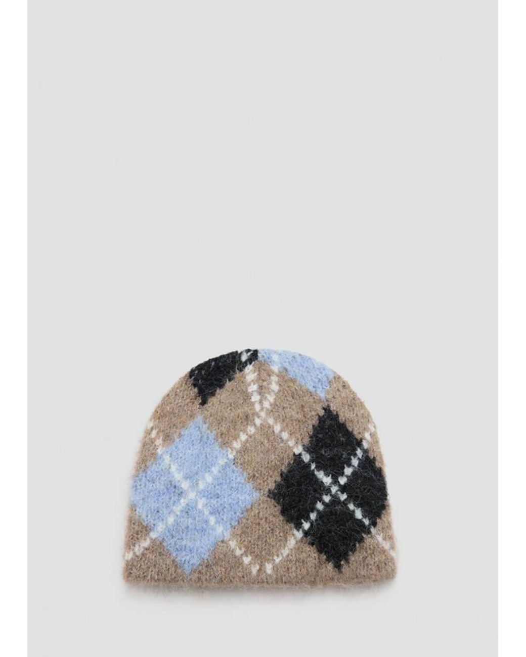 Mango Multicolor Argyle Hat