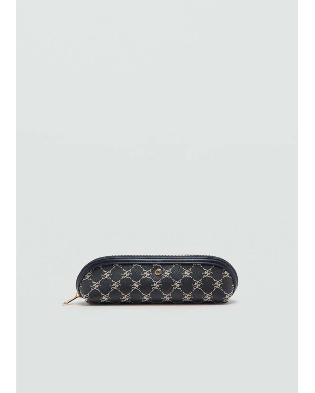 Mango Multicolor Zip Case With Printed Logo