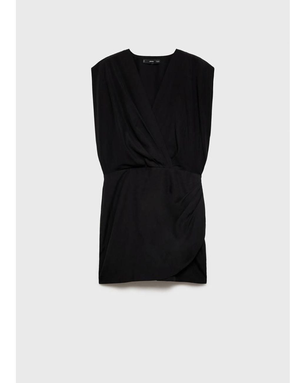 Mango Red Lyocell Wrap Dress