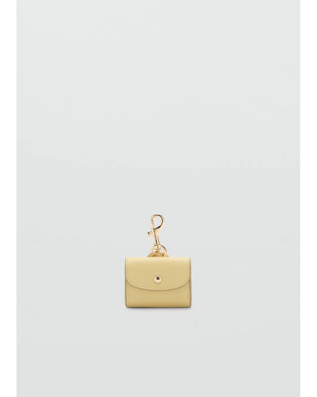 Mango White Earphone Pouch With Flap