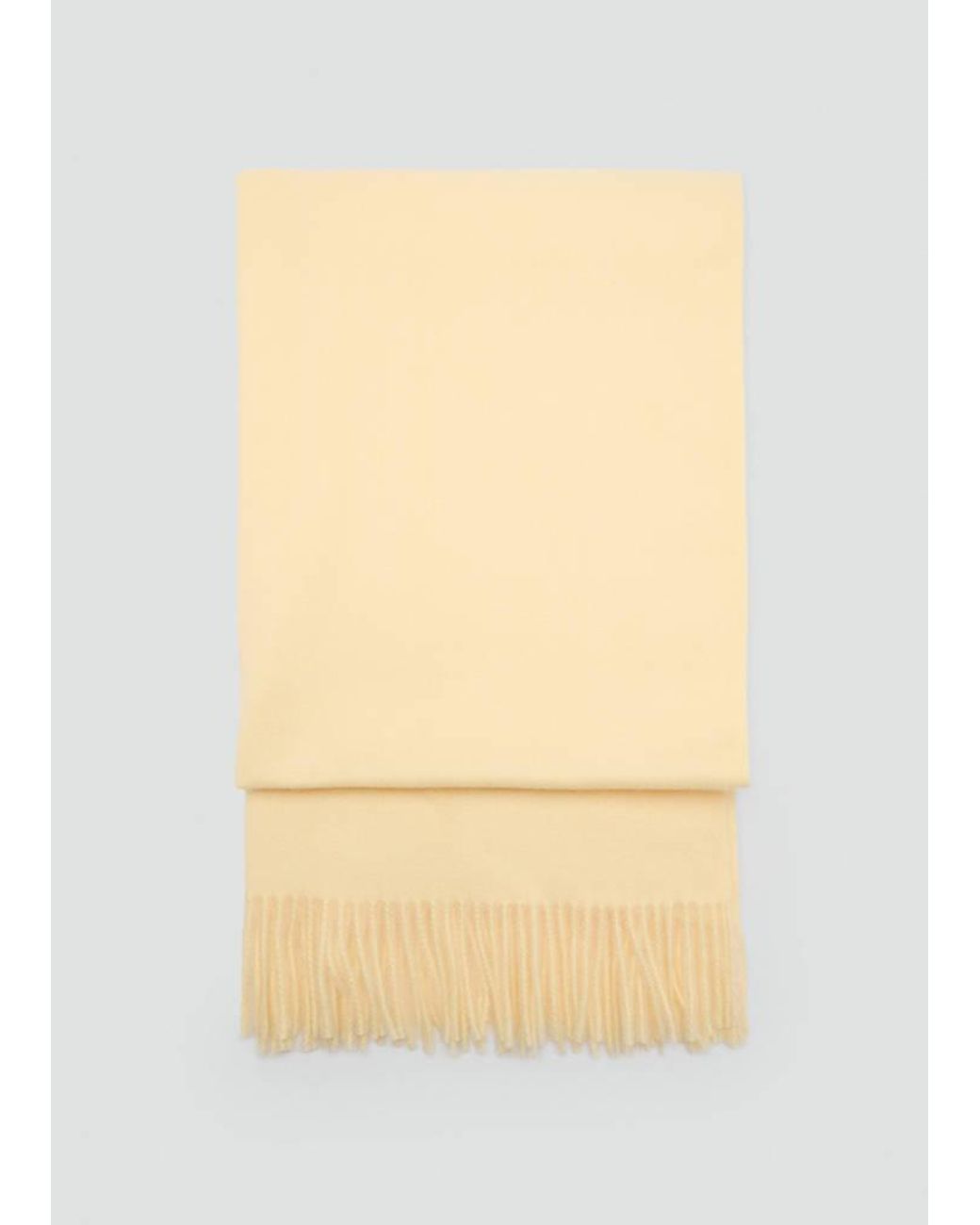 Mango Natural Fringed Edge Scarf