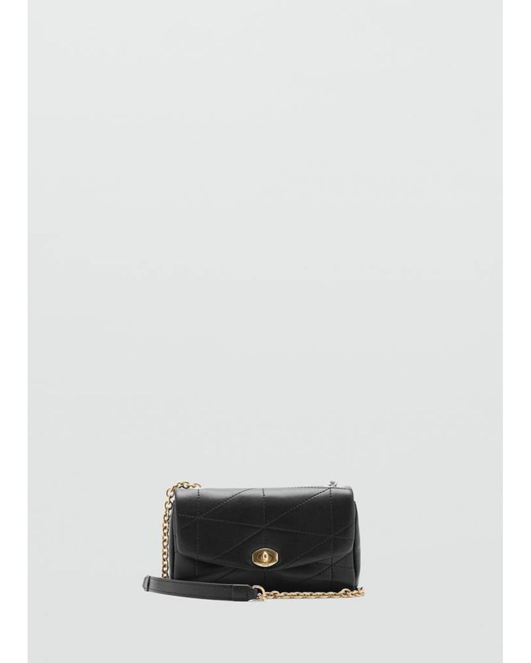 Mango White Crossbody Bag With Flap