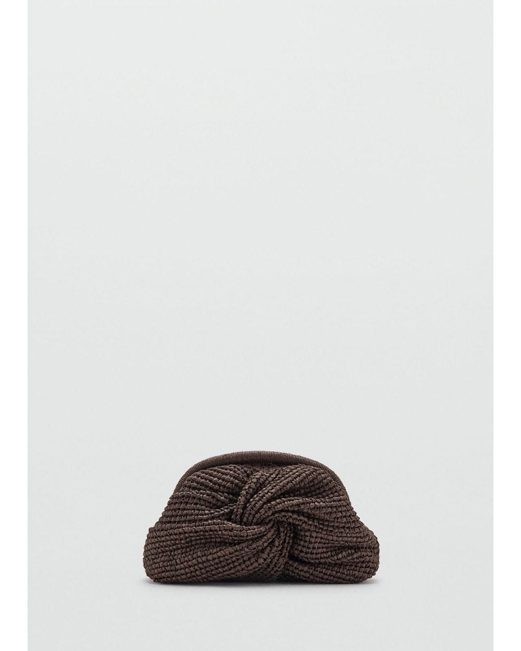 Mango Brown Natural Fibre Handbag