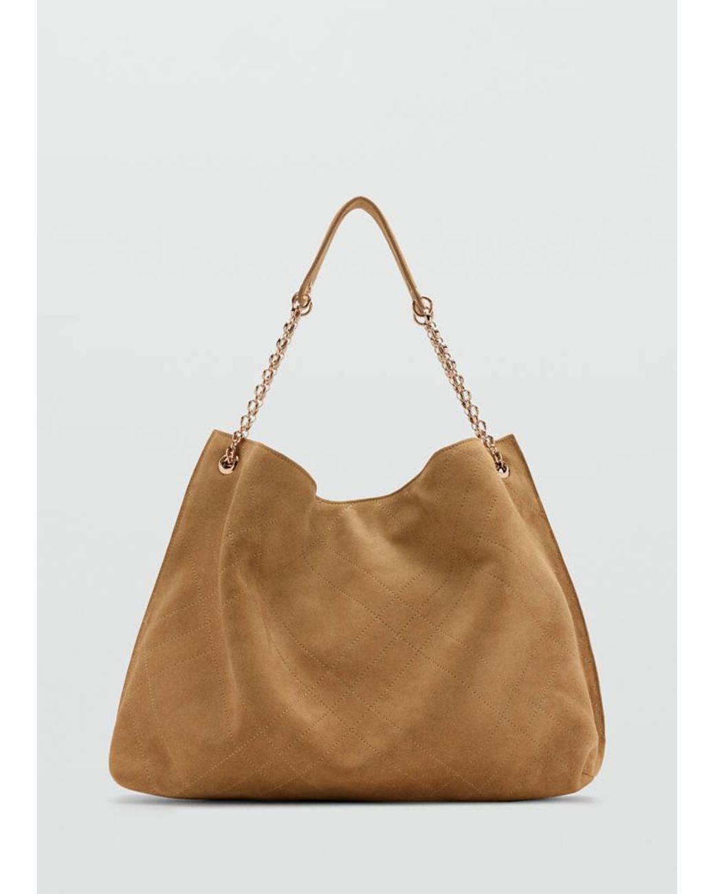Mango Black Suede Drawstring Bag