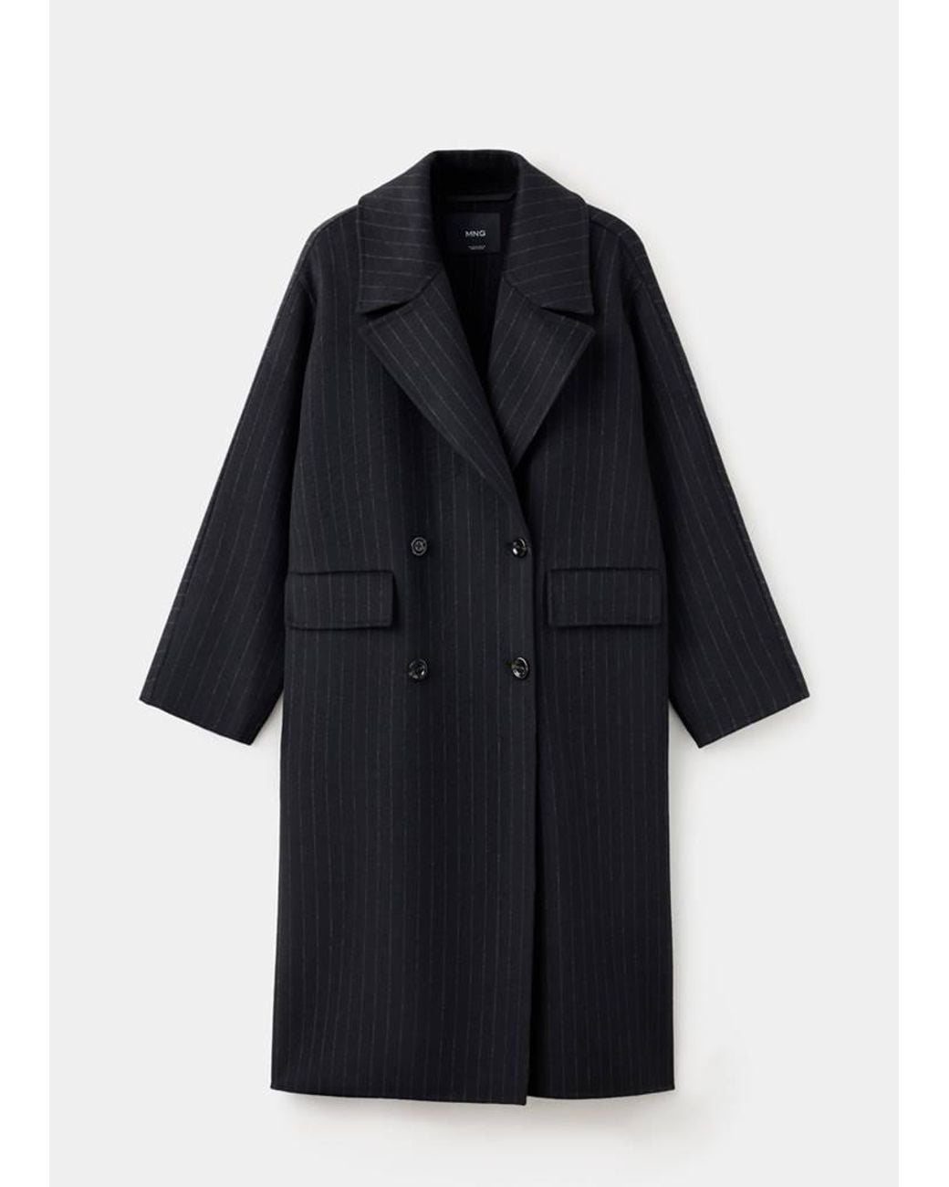 Mango Blue Handmade Oversized Wool Coat
