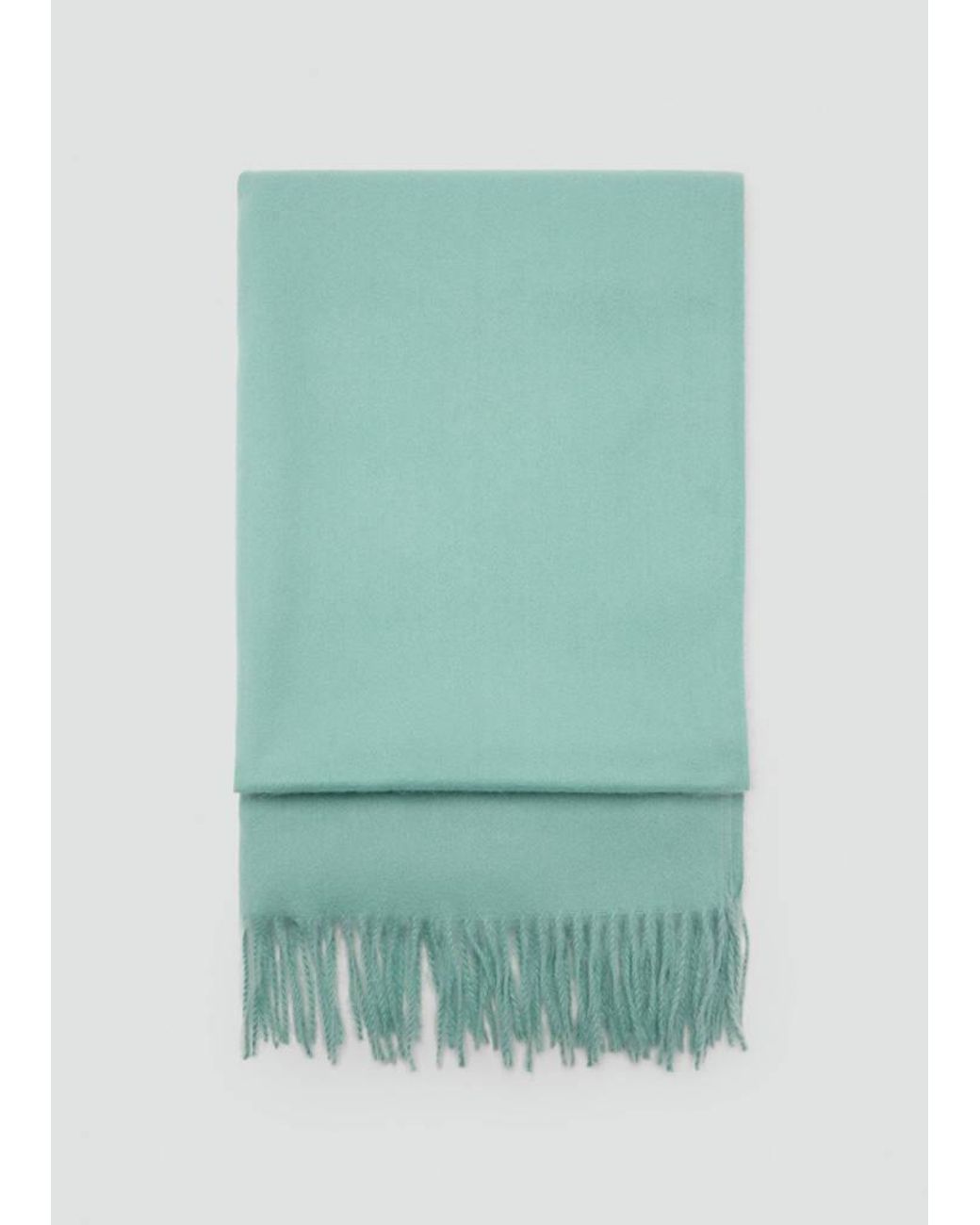 Mango Green Fringed Edge Scarf