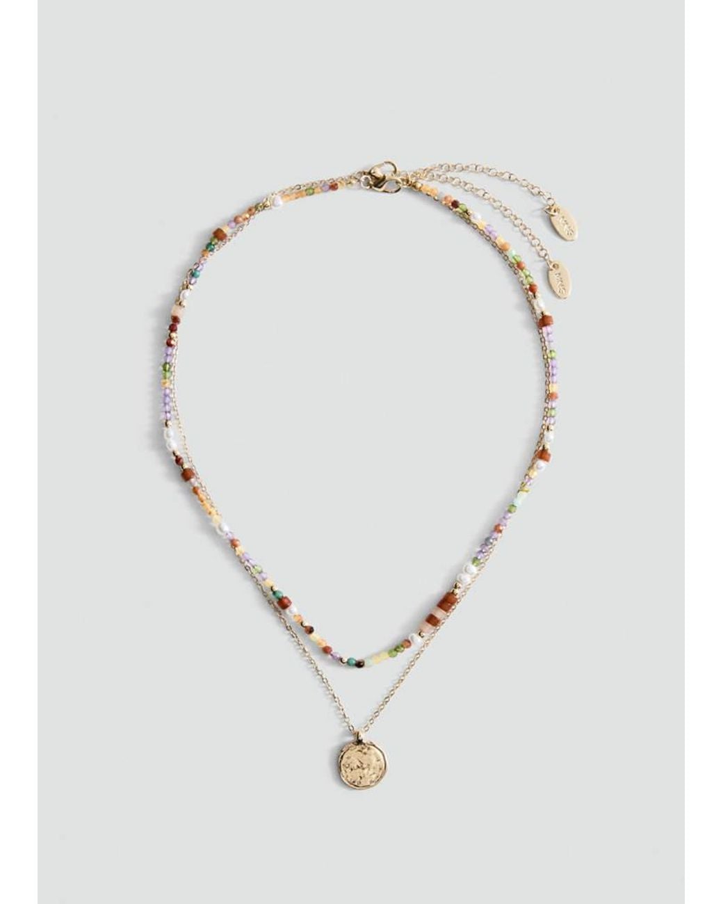 Mango Metallic Set 2 Combined Necklaces