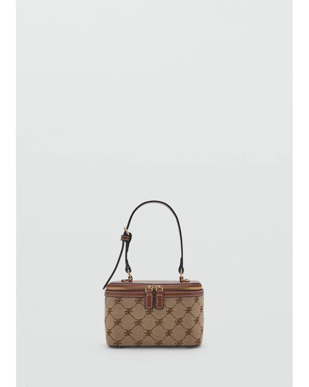 Necessaire Jacquard Con Logo E Tracolla di Mango in Multicolor