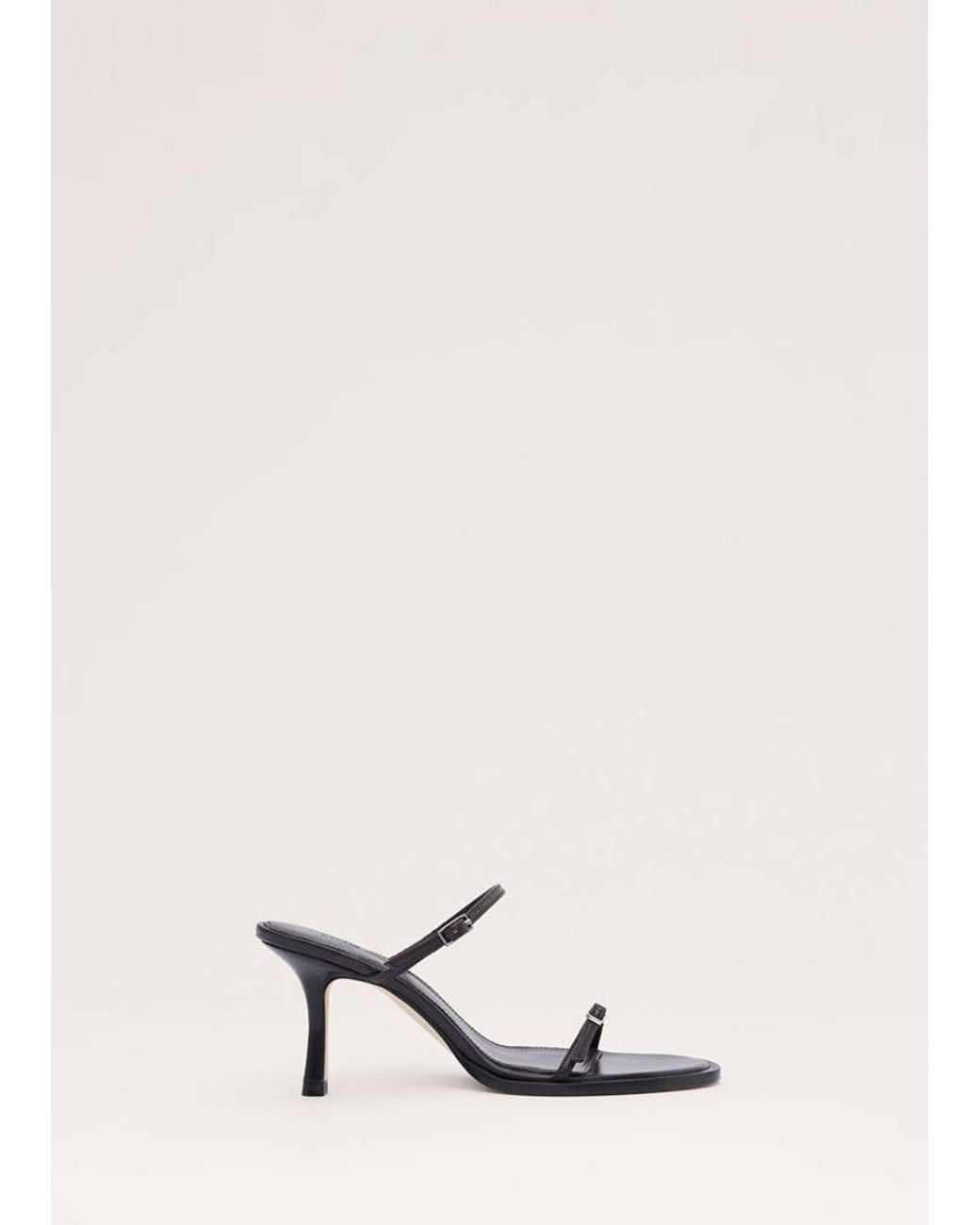 Mango 100% Leather Sandals With Buckle Straps in Brown | Lyst