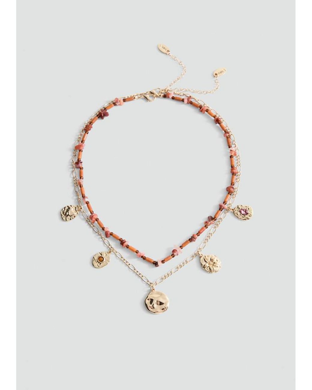 Mango Metallic Set 2 Combined Necklaces