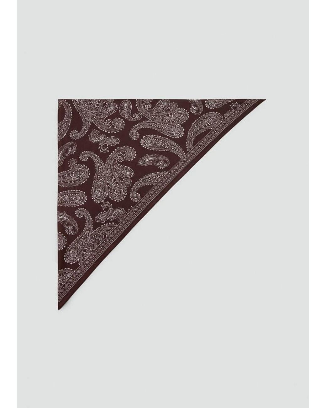Mango Purple Triangular Paisley Bandana