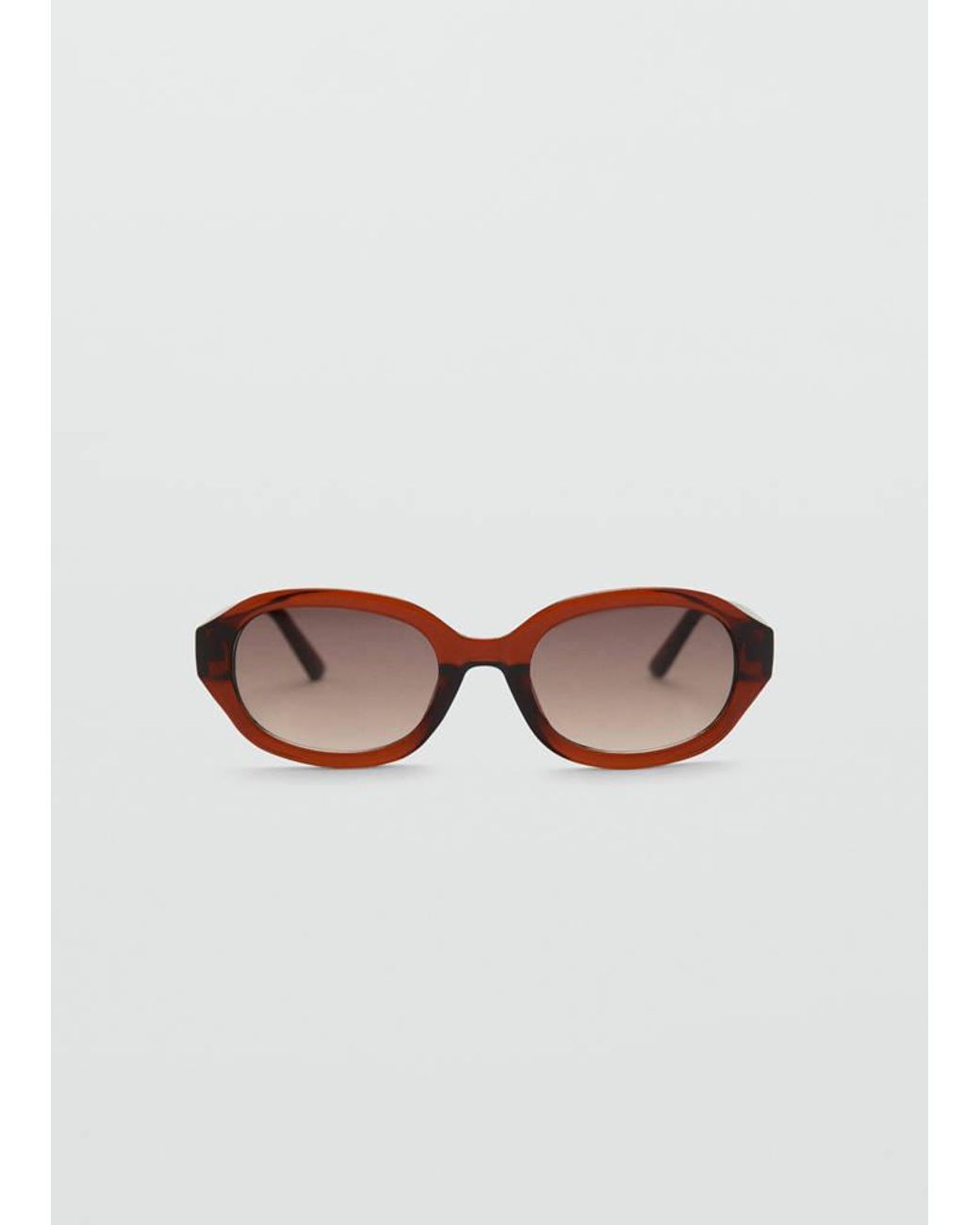 Mango Pink Rectangular-Frame Sunglasses