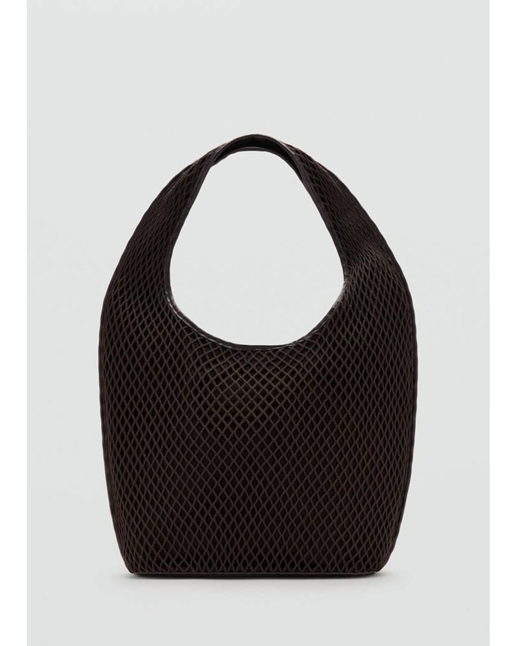 Mango Black Mesh Sack Bag