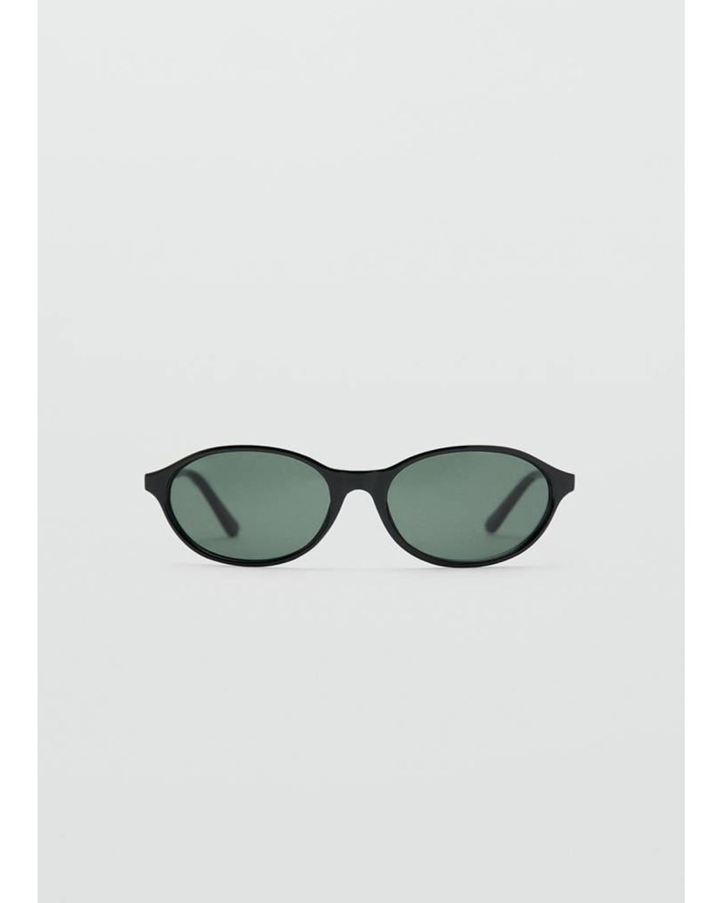 Mango Black Rectangular-Frame Sunglasses