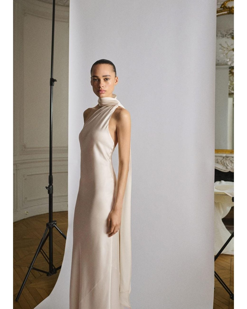 mango asymmetrical bow neck dress MANGO Asymmetrical Bow Neck Dress