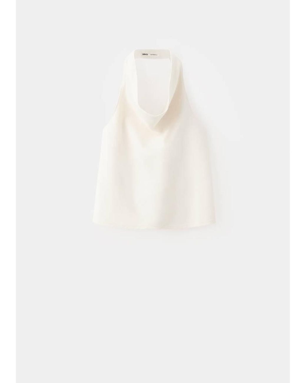 Mango Natural Draped Halter Top