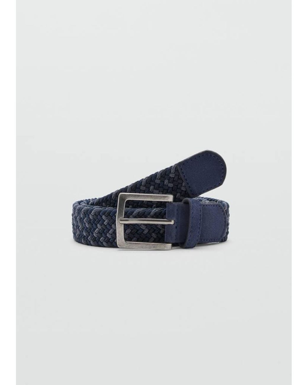 MANGO TEEN Blue Braided Belt for men