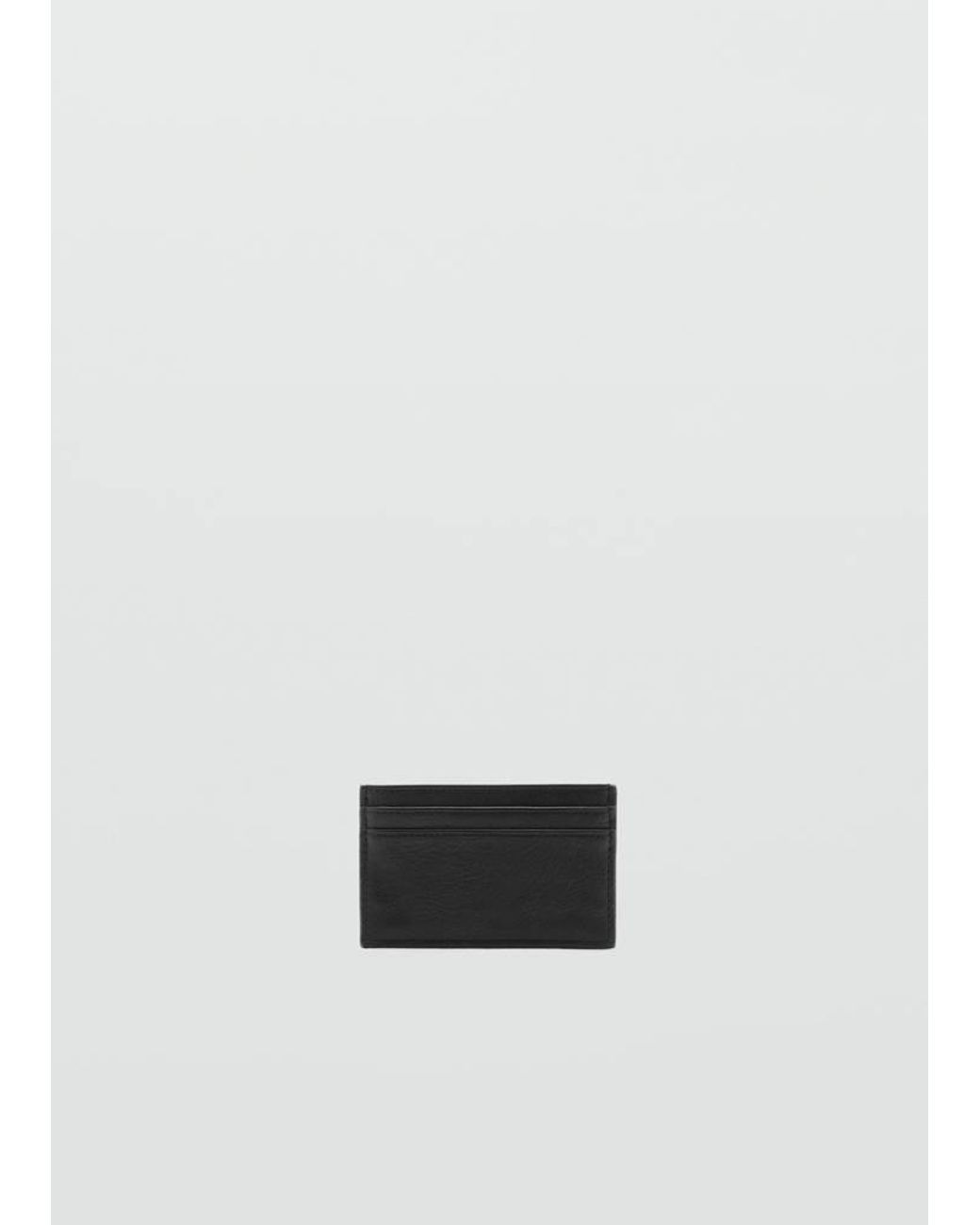 MANGO TEEN White Texture Card Holder for men