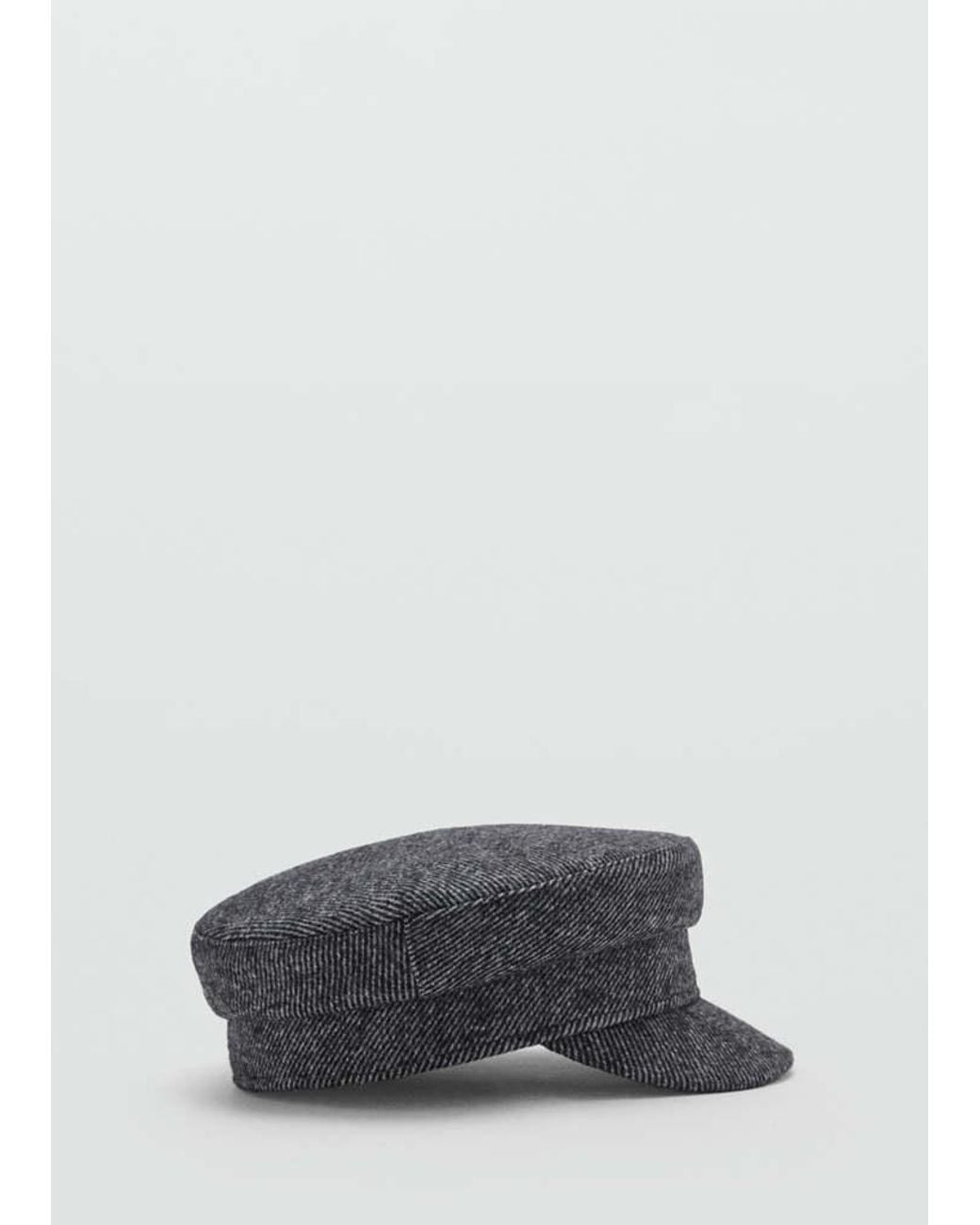 Mango Gray Mariner Cap Wool Blend
