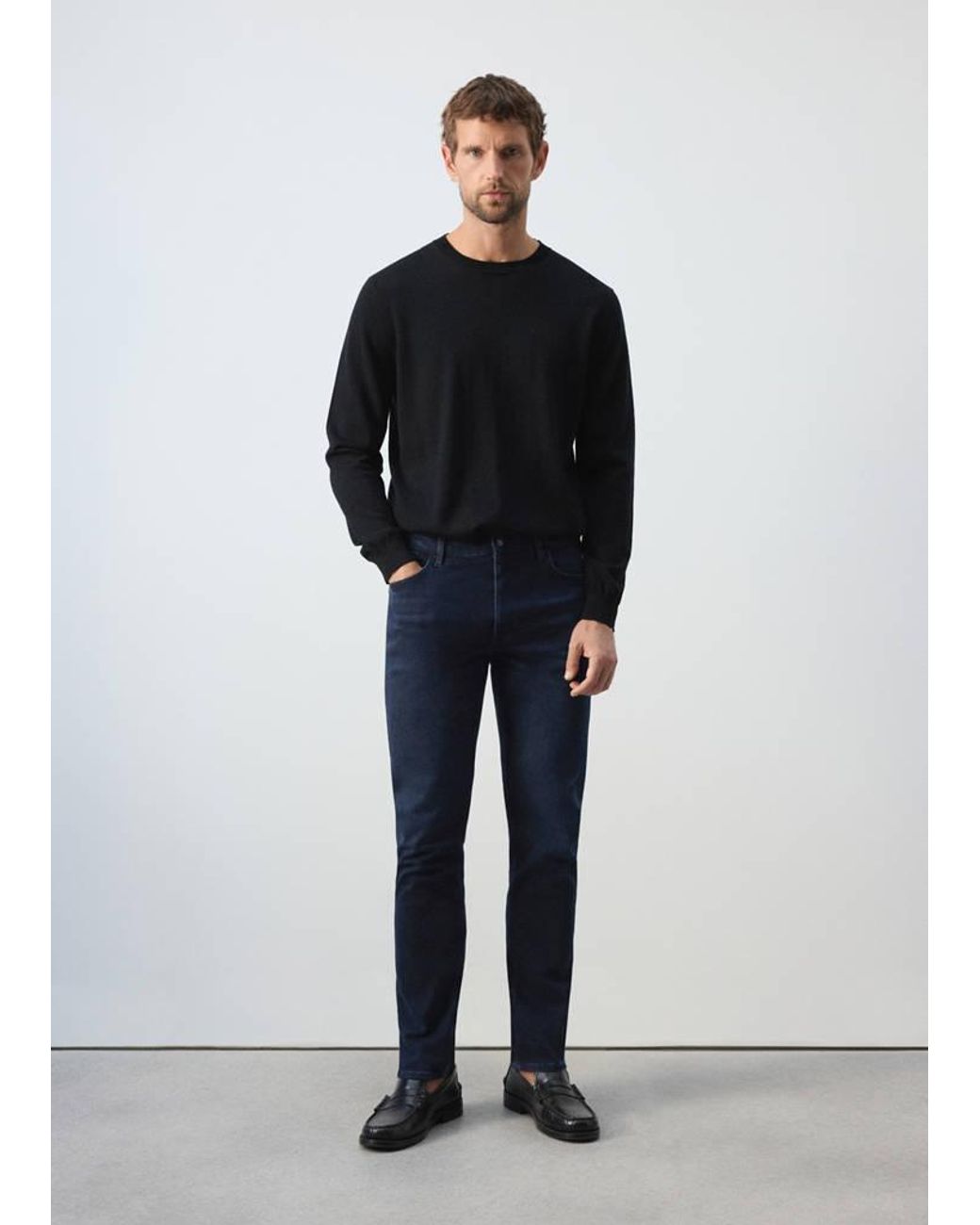Mango Blue Slim Fit Ultra Soft Touch Patrick Jeans for men