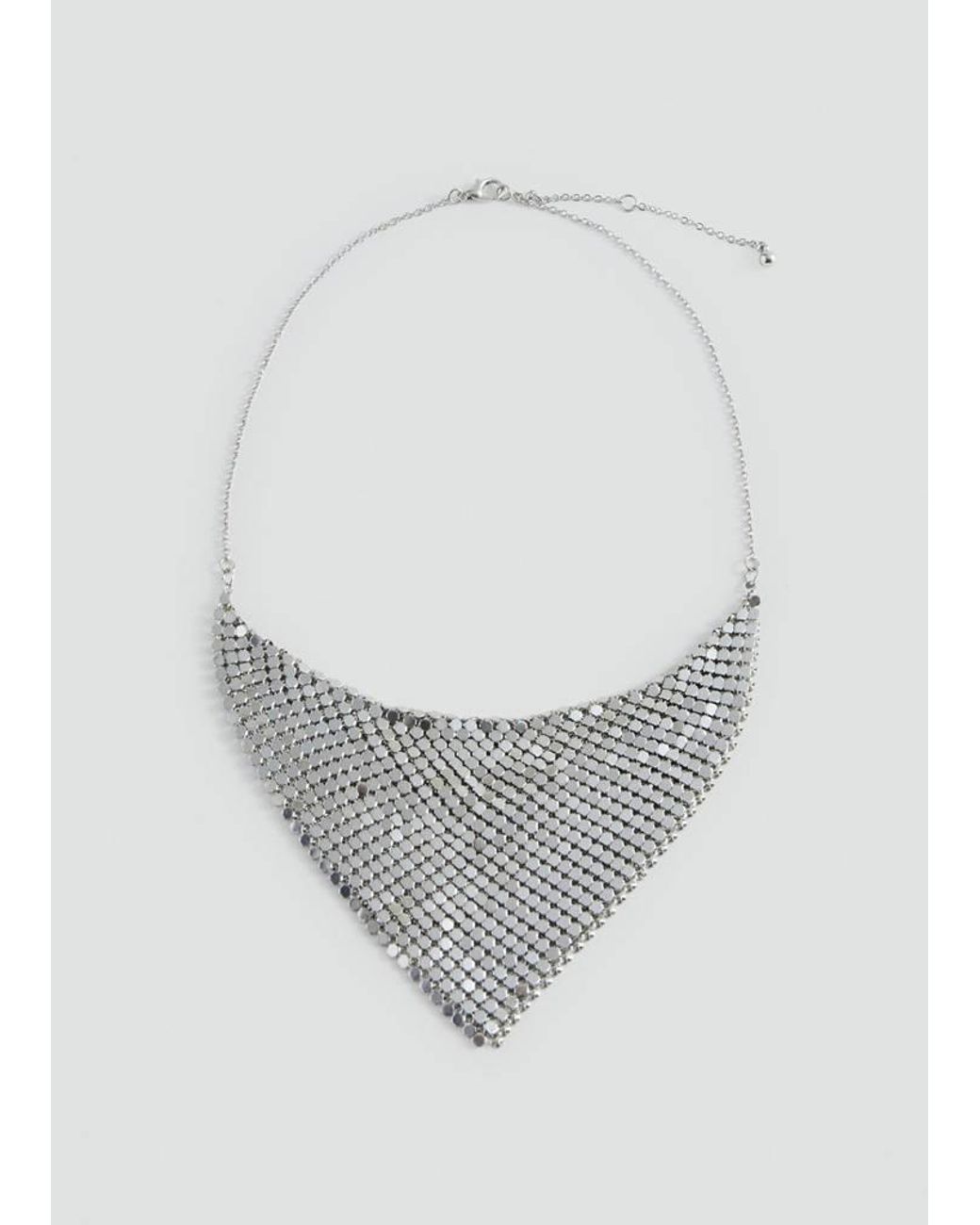 MANGO TEEN White Mesh-Effect Necklace