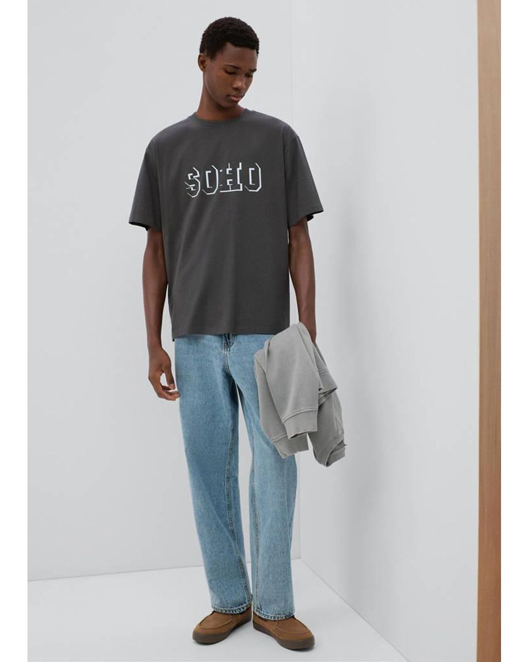 MANGO TEEN Multicolor Printed Cotton-Blend T-Shirt for men