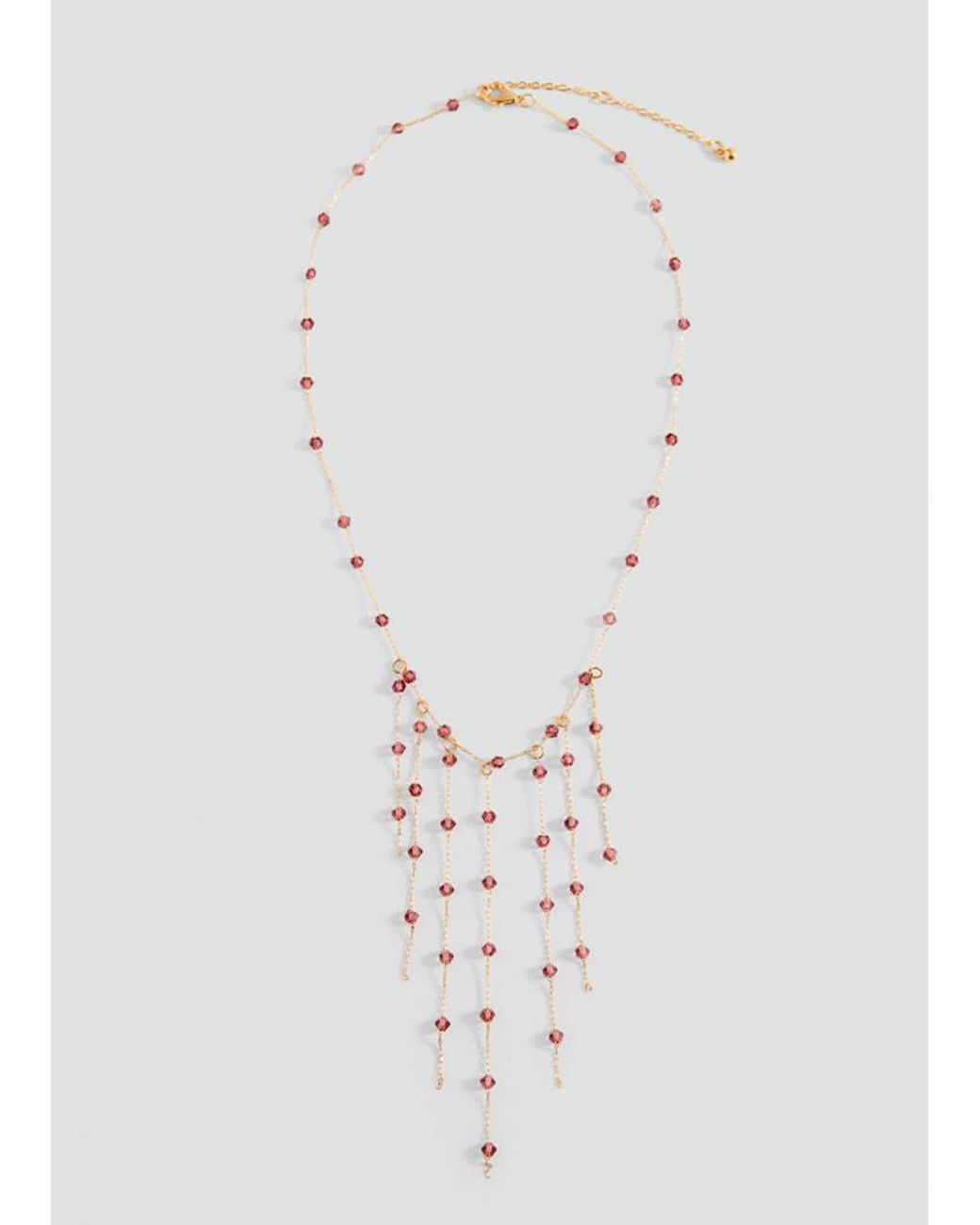 MANGO TEEN White Waterfall Bead Necklace