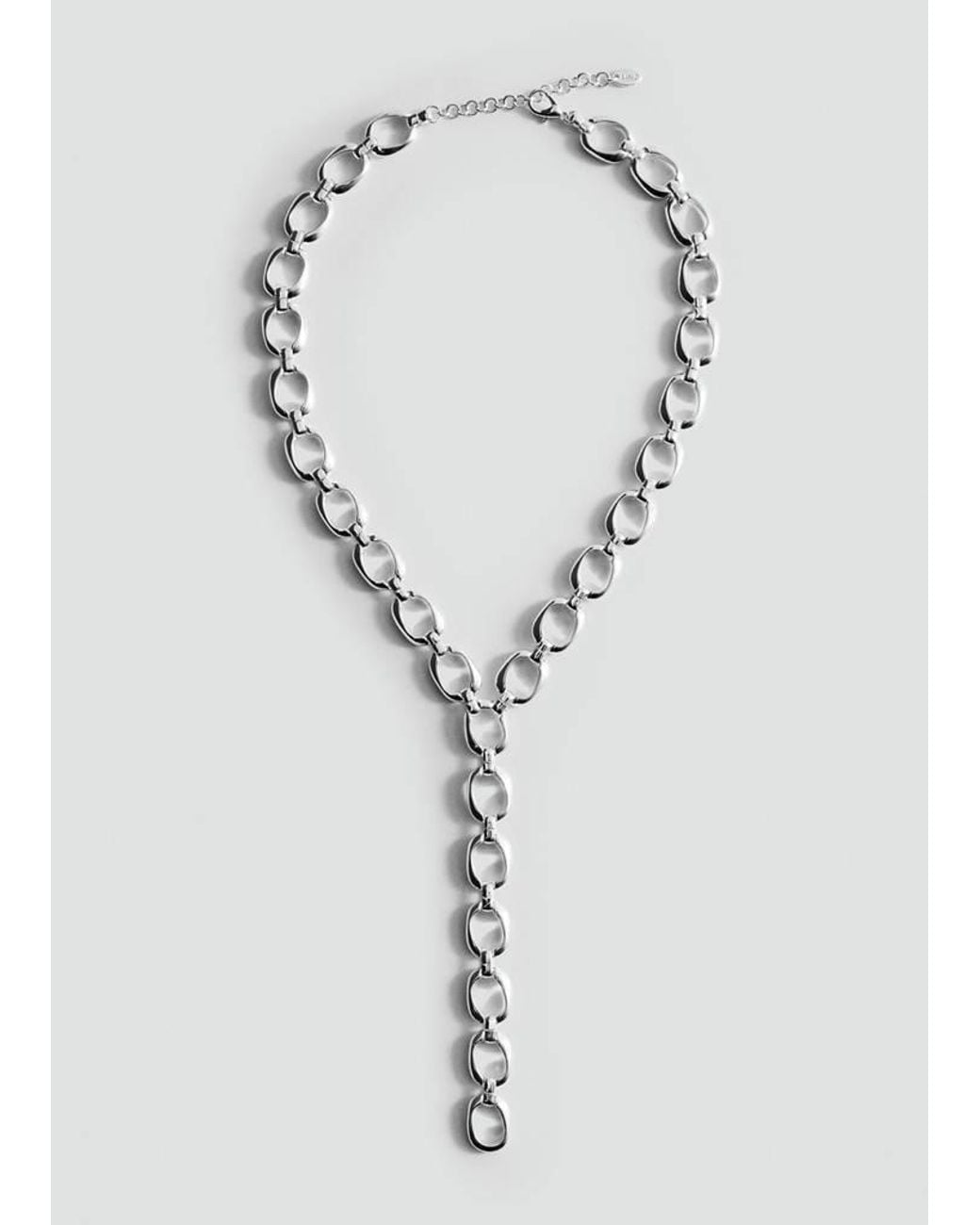 Mango White Long Chain Necklace