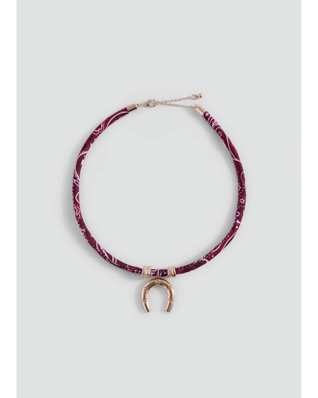 MANGO TEEN White Horseshoe Mixed Necklace