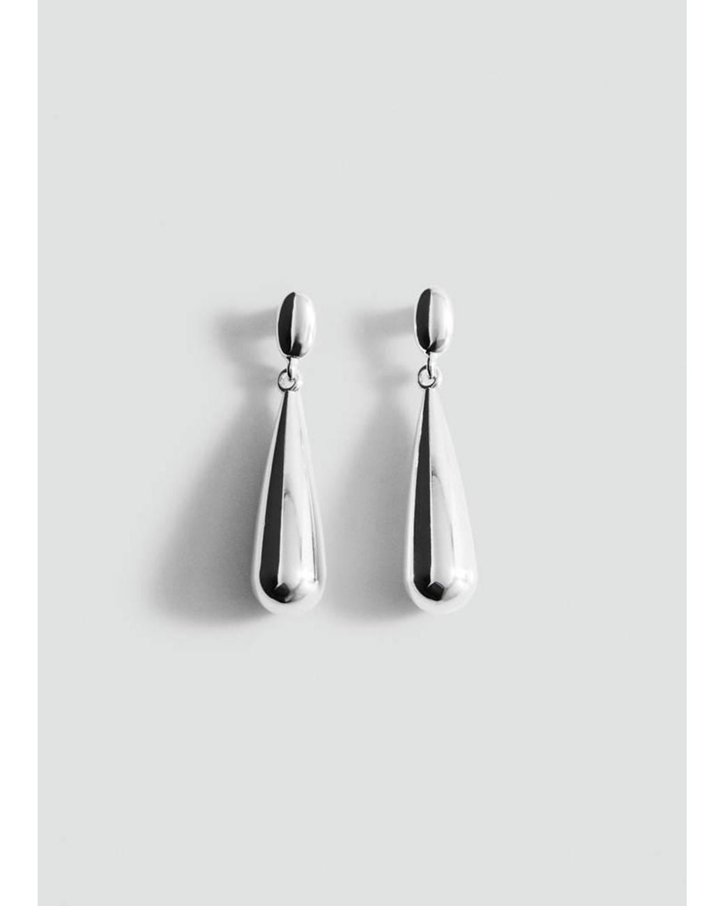 Mango Metallic Drop Earrings