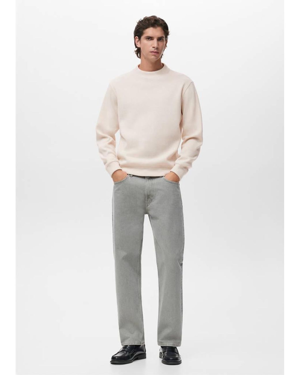 Mango Multicolor Regular-Fit Knitted Sweatshirt for men
