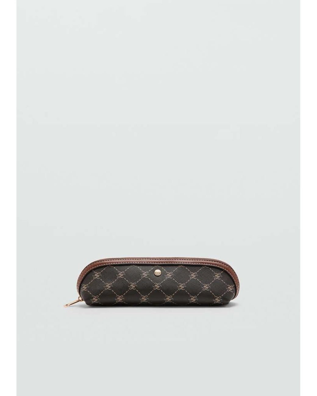 Mango Multicolor Zip Case With Printed Logo